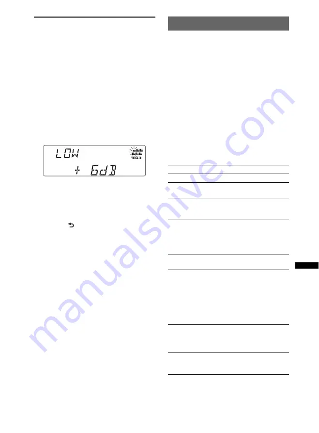 Sony CDX-MR60UI Operating Instructions Manual Download Page 131