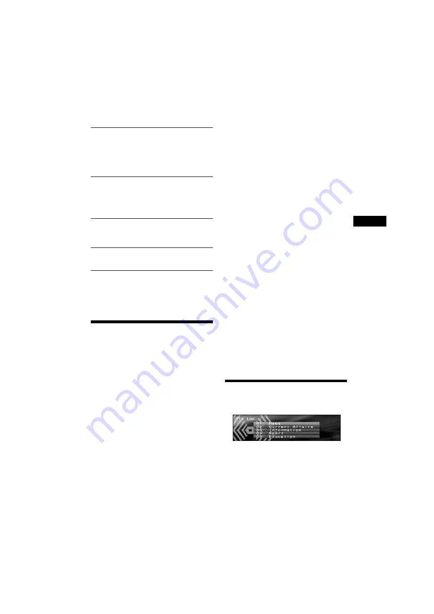 Sony CDX-NC9950 Operating Instructions Manual Download Page 19