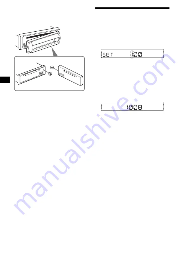 Sony CDX-R3000 - Fm/am Compact Disc Player Operating Instructions Manual Download Page 8