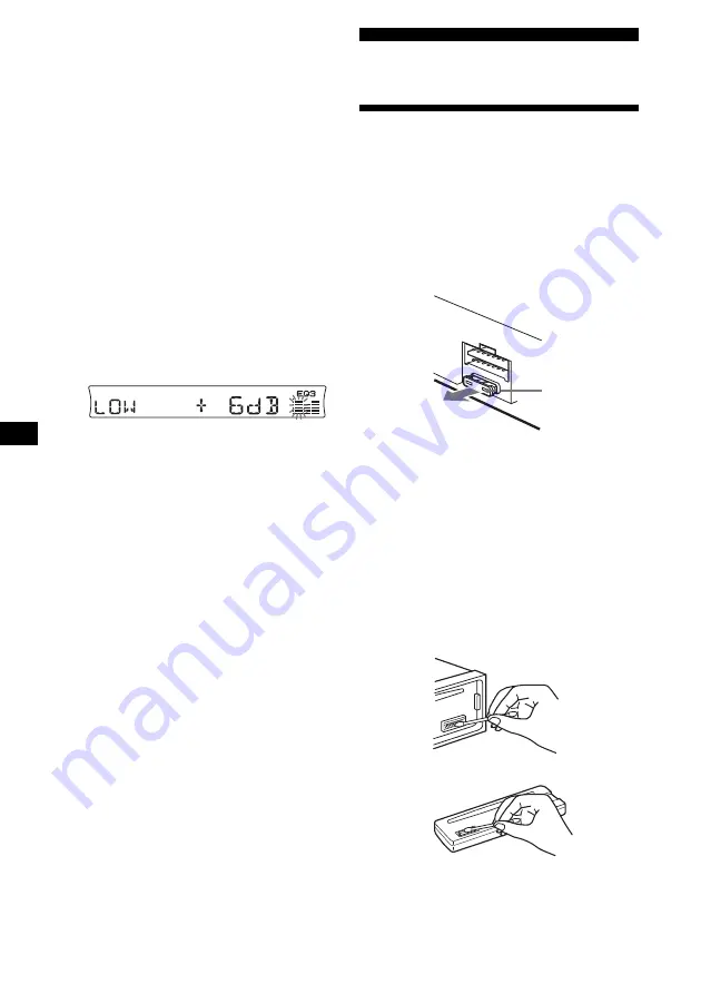 Sony CDX-R3000 - Fm/am Compact Disc Player Operating Instructions Manual Download Page 116