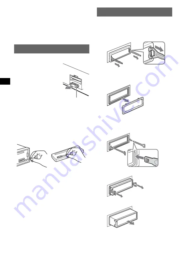 Sony CDX-R30M - Fm/am Compact Disc Player Operating Instructions Manual Download Page 14