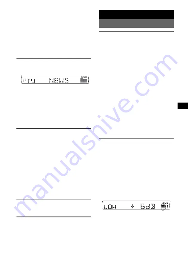 Sony CDX-R35MR Operating Instructions Manual Download Page 9