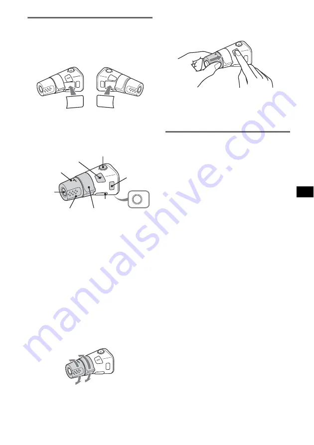 Sony CDX-R505X - Synchro-flip Detachable Face Operating Instructions Manual Download Page 31