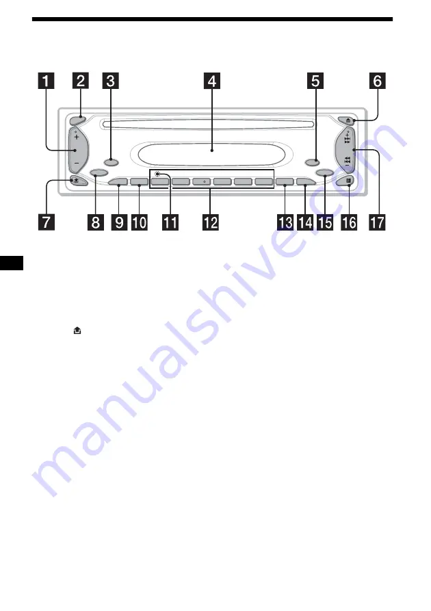 Sony CDX-SW200 - Fm/am Compact Disc Player Operating Instructions Manual Download Page 22