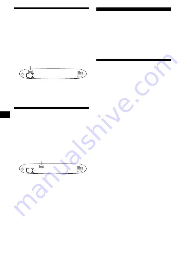 Sony CDX-SW200 - Fm/am Compact Disc Player Operating Instructions Manual Download Page 28