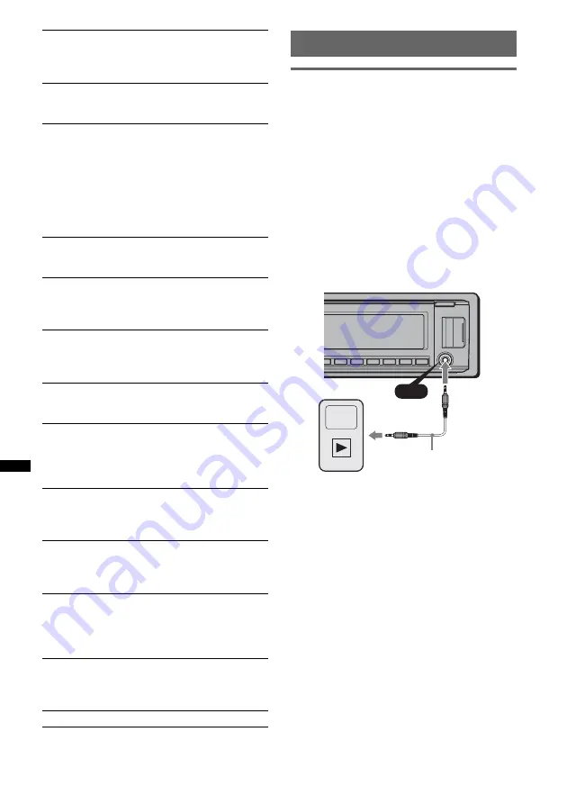 Sony CDXGT640UI - MP3/WMA/AAC Player CD Receiver Operating Instructions Manual Download Page 104