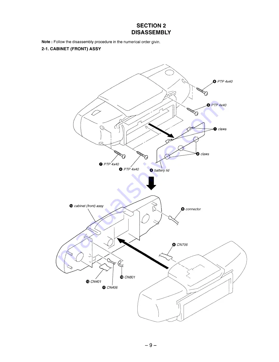 Sony CFD-222 Скачать руководство пользователя страница 9