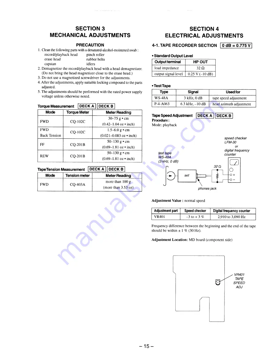 Sony CFD-222 Скачать руководство пользователя страница 15