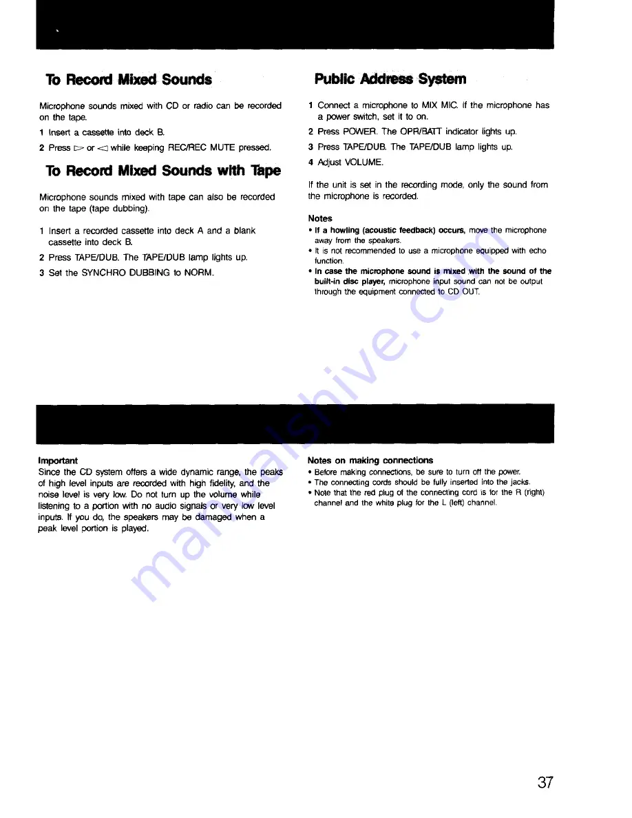 Sony CFD-770 Operating Instructions Manual Download Page 37