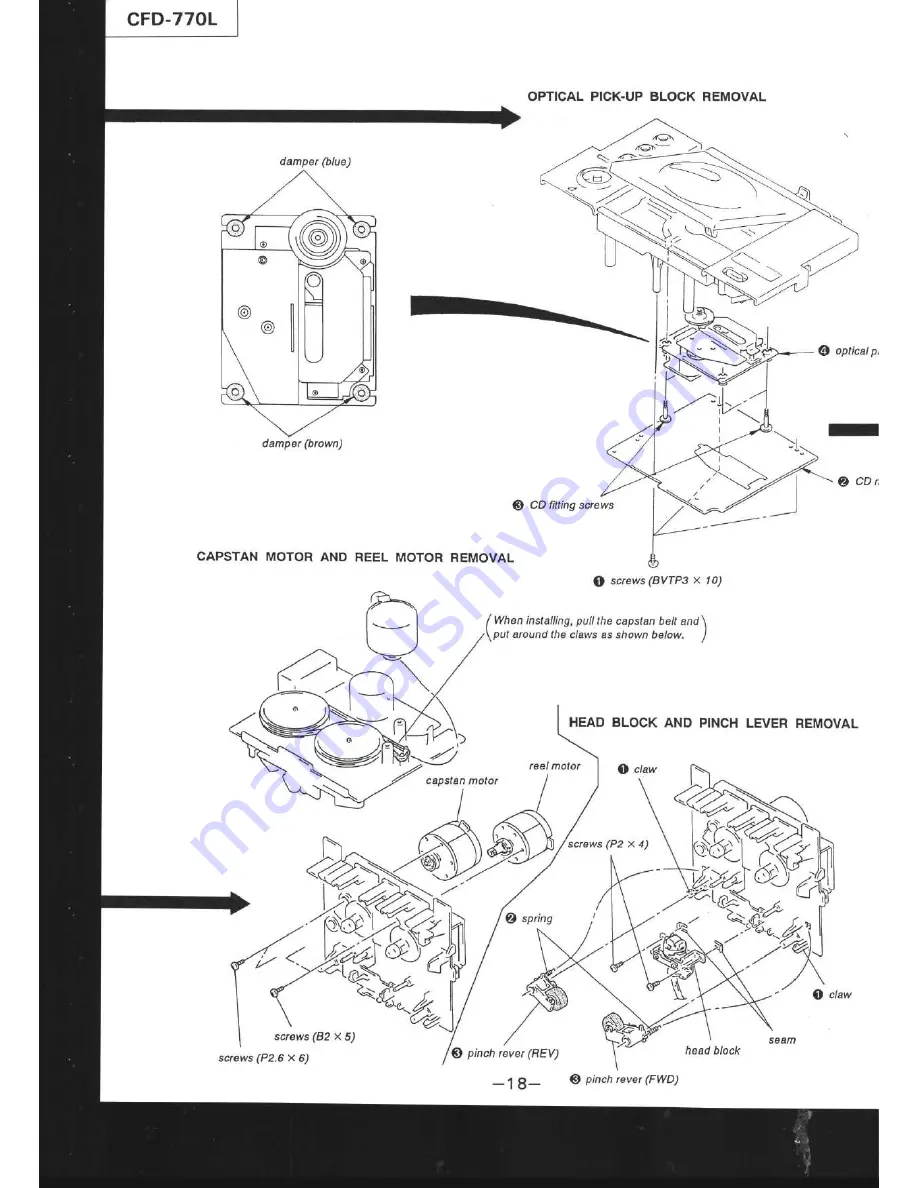 Sony CFD-770L Service Manual Download Page 17