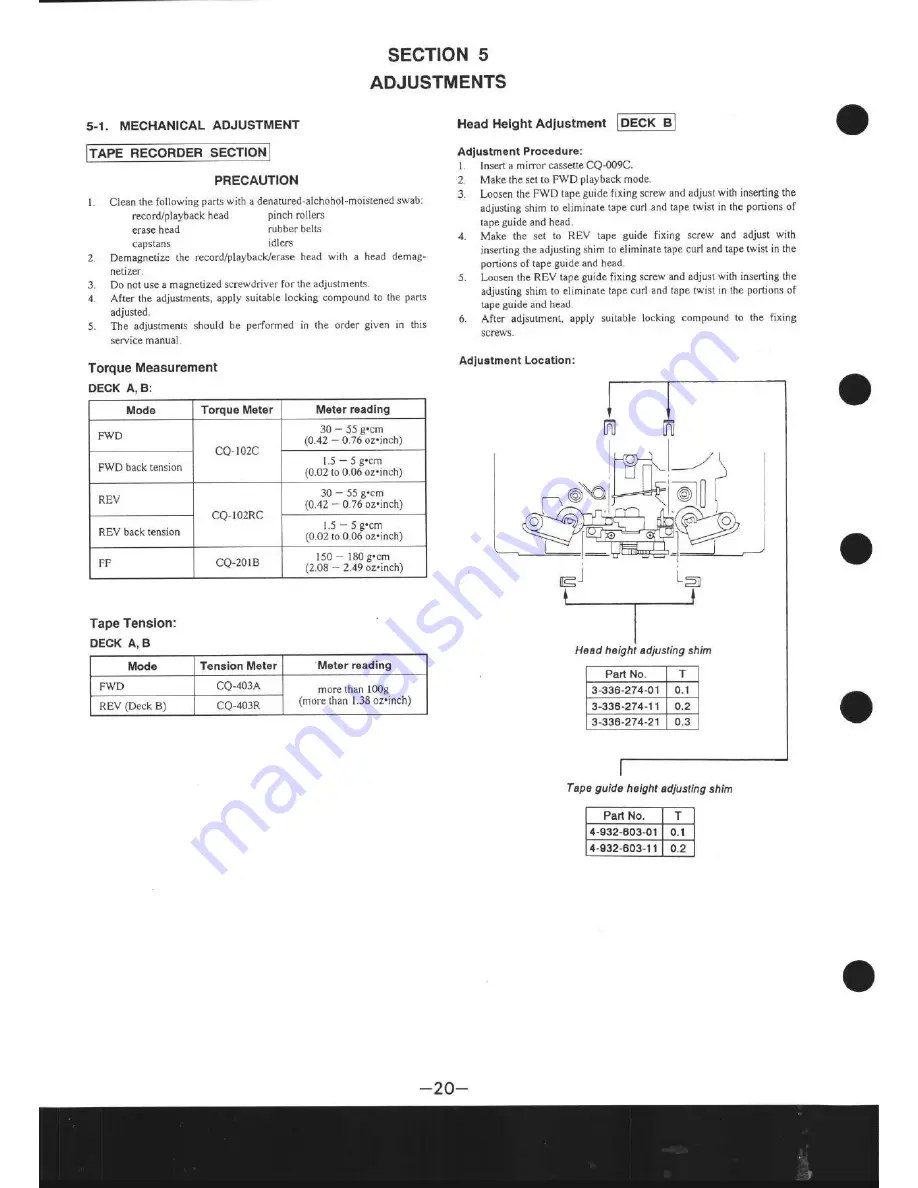 Sony CFD-770L Service Manual Download Page 19