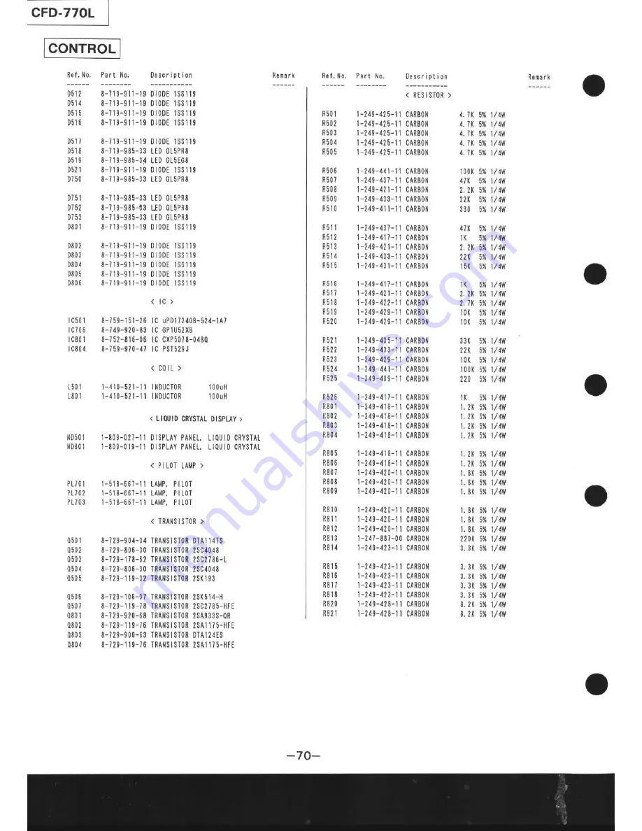 Sony CFD-770L Service Manual Download Page 74