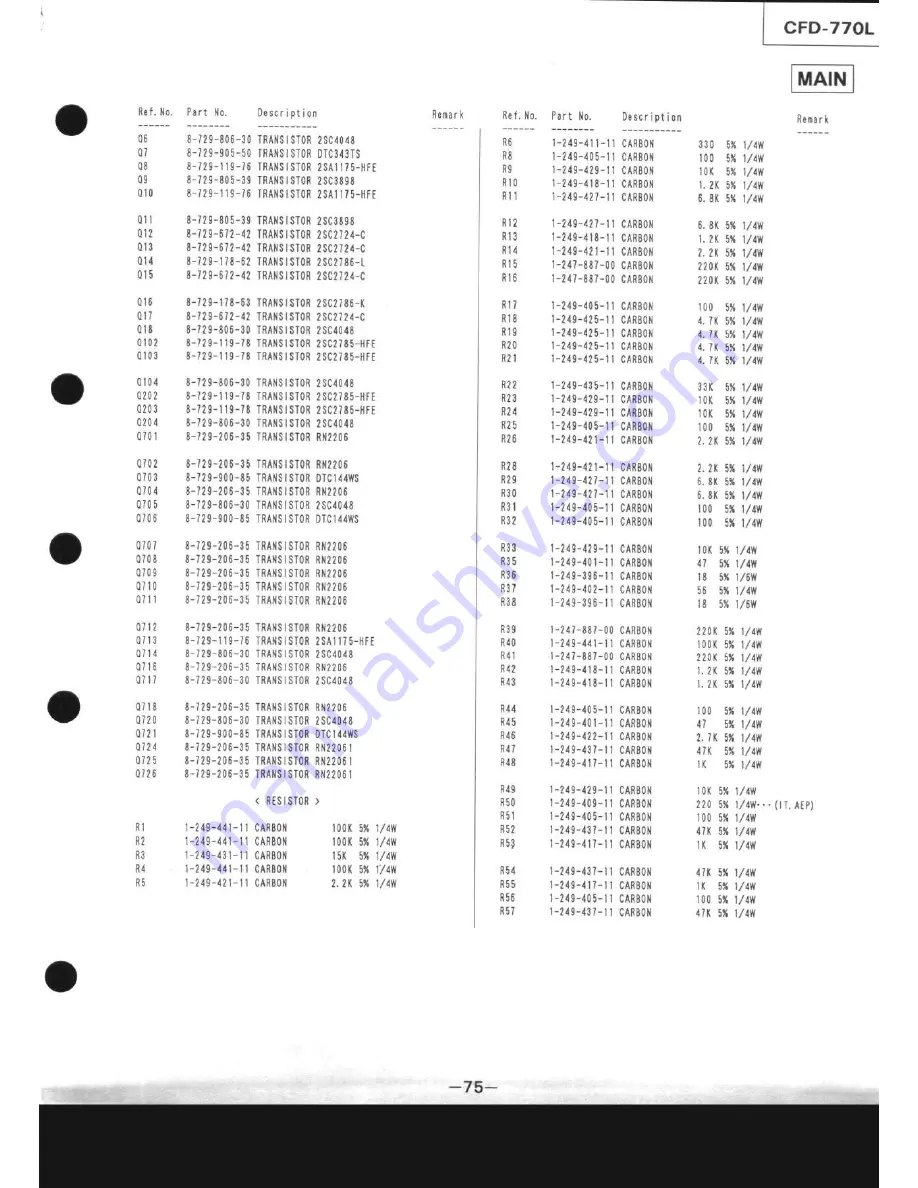 Sony CFD-770L Service Manual Download Page 79