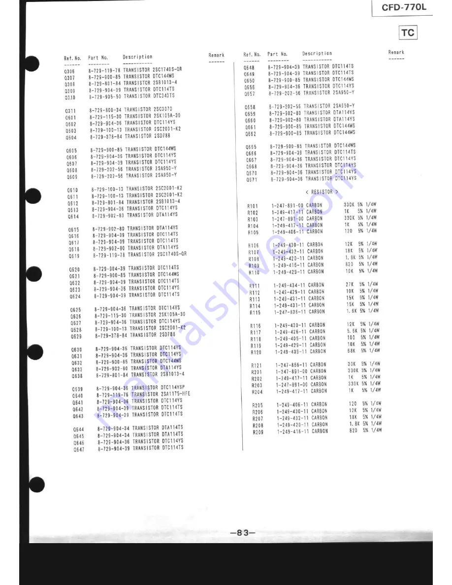 Sony CFD-770L Service Manual Download Page 87