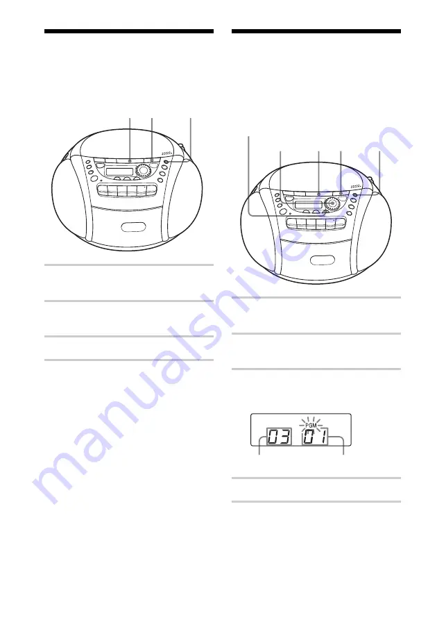 Sony CFD-E95 - Cd Radio Cassette-corder Operating Instructions Manual Download Page 14