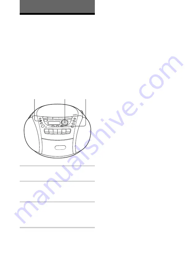 Sony CFD-E95 - Cd Radio Cassette-corder Operating Instructions Manual Download Page 48