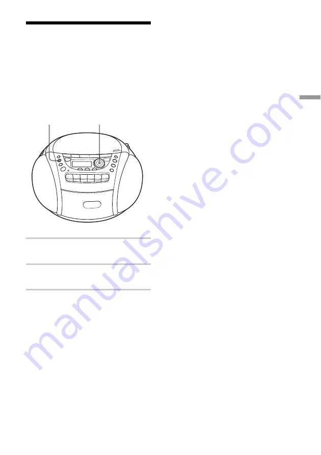 Sony CFD-E95 - Cd Radio Cassette-corder Operating Instructions Manual Download Page 49