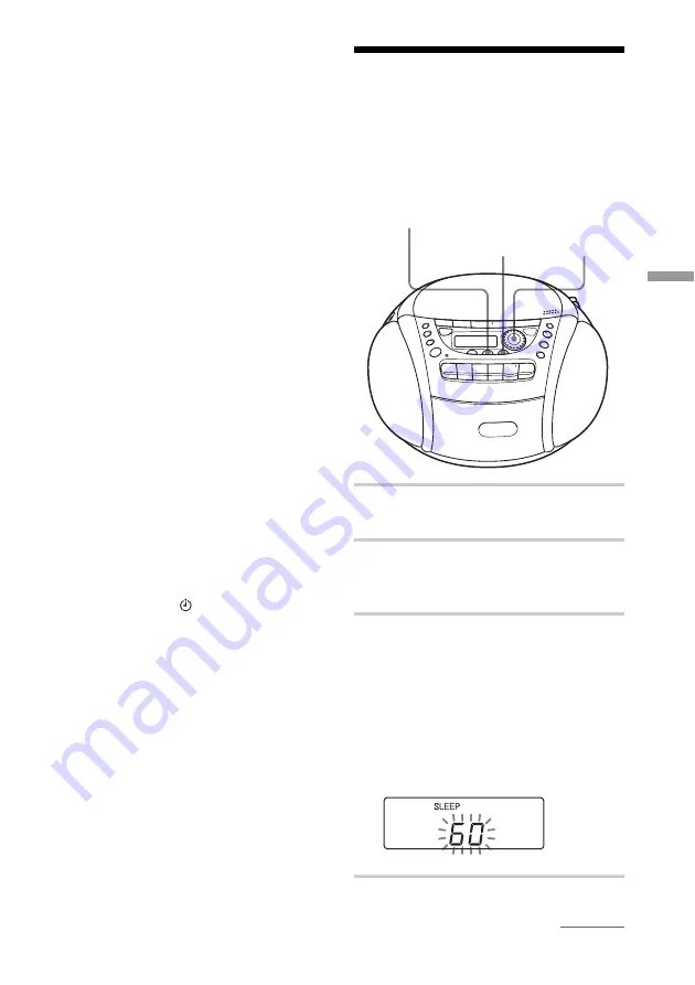 Sony CFD-E95 - Cd Radio Cassette-corder Operating Instructions Manual Download Page 53