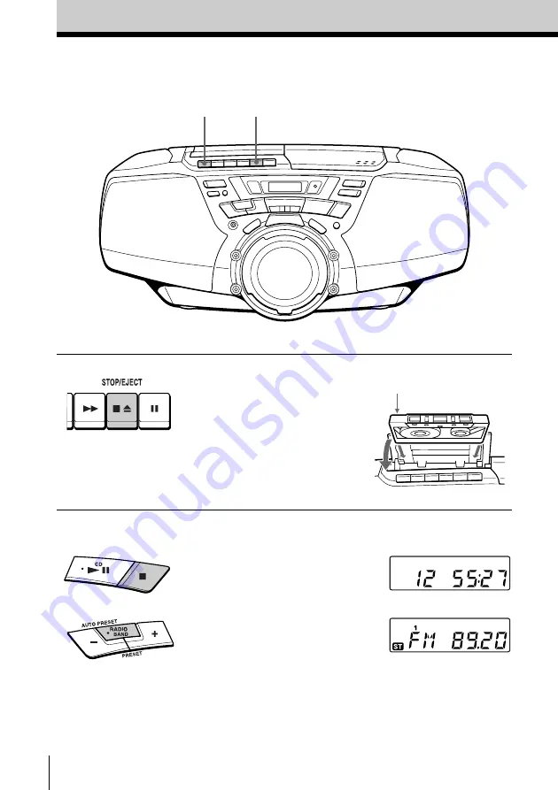 Sony CFD-G30 - Cd Radio Cassette-corder Скачать руководство пользователя страница 10