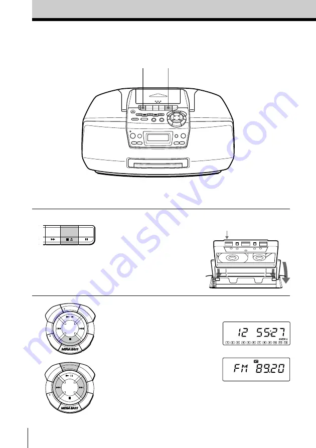 Sony CFD-S45L Operating Instructions Manual Download Page 44