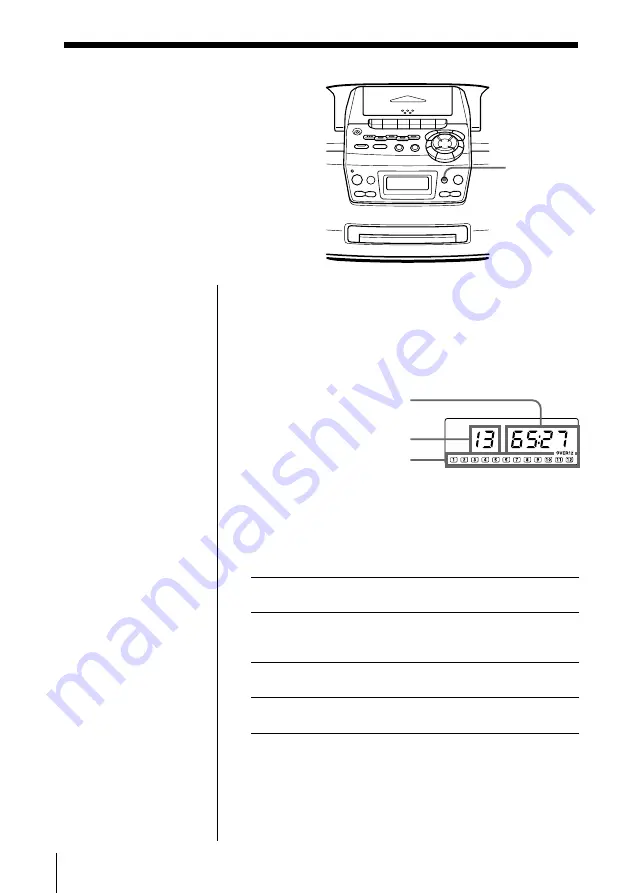 Sony CFD-S47 - Cd Radio Cassette-corder Operating Instructions Manual Download Page 12