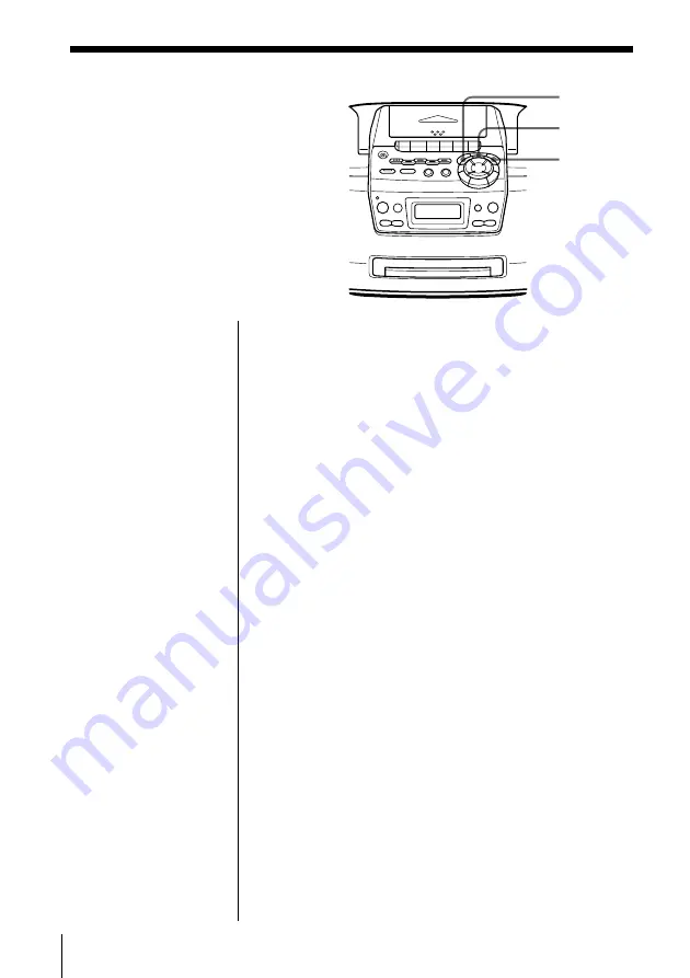 Sony CFD-S47 - Cd Radio Cassette-corder Operating Instructions Manual Download Page 20