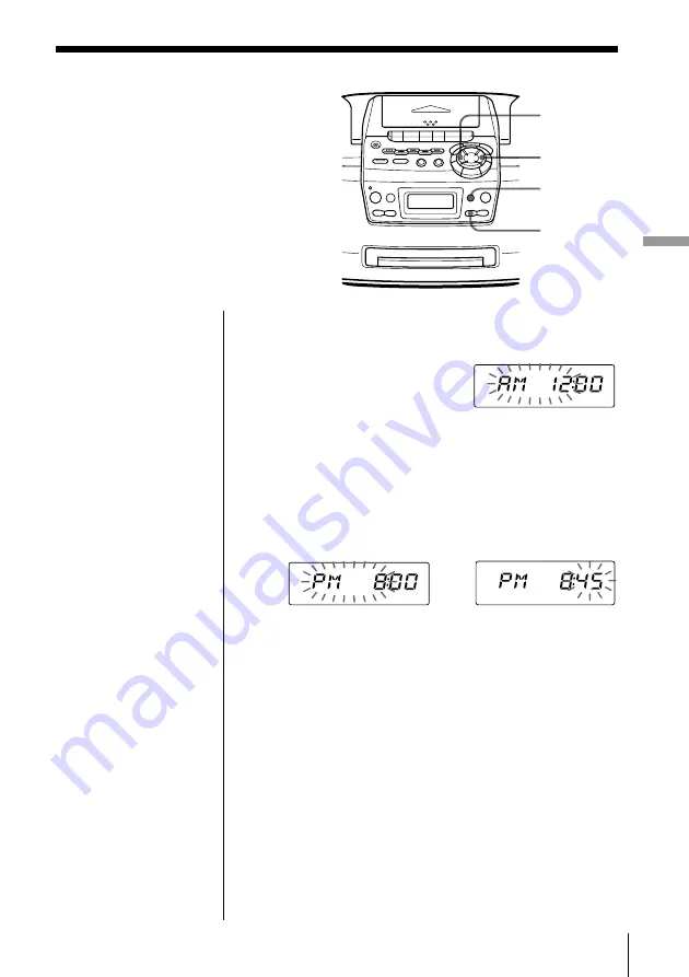 Sony CFD-S47 - Cd Radio Cassette-corder Operating Instructions Manual Download Page 21