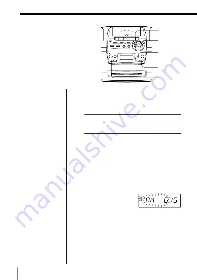 Sony CFD-S47 - Cd Radio Cassette-corder Operating Instructions Manual Download Page 22