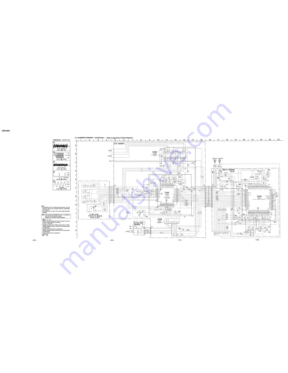 Sony CFD-W57 - Cd Radio Cassette-corder Service Manual Download Page 24