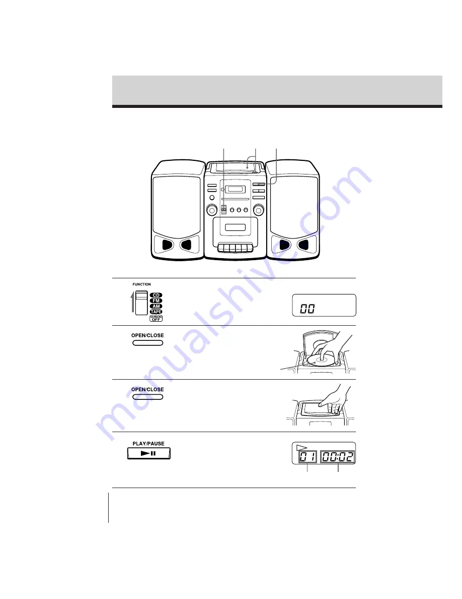 Sony CFD-Z110 Скачать руководство пользователя страница 4