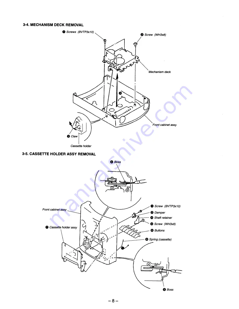 Sony CFD-Z110 Service Manual Download Page 8