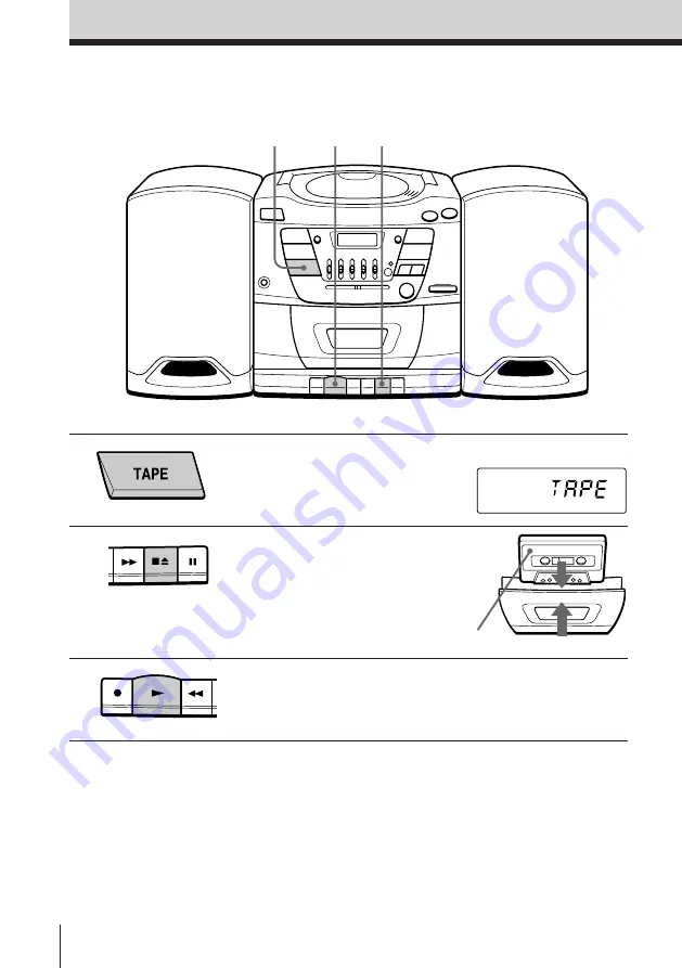 Sony CFD-Z125 - Cd Radio Cassette-corder Operating Instrctions Download Page 8