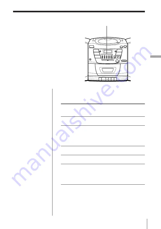 Sony CFD-Z125 - Cd Radio Cassette-corder Operating Instrctions Download Page 19