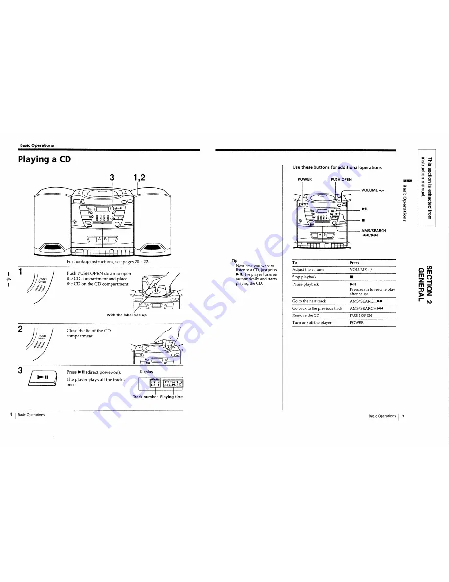 Sony CFD-ZW150 Service Manual Download Page 4