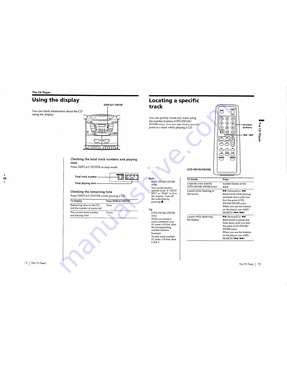 Sony CFD-ZW150 Service Manual Download Page 8