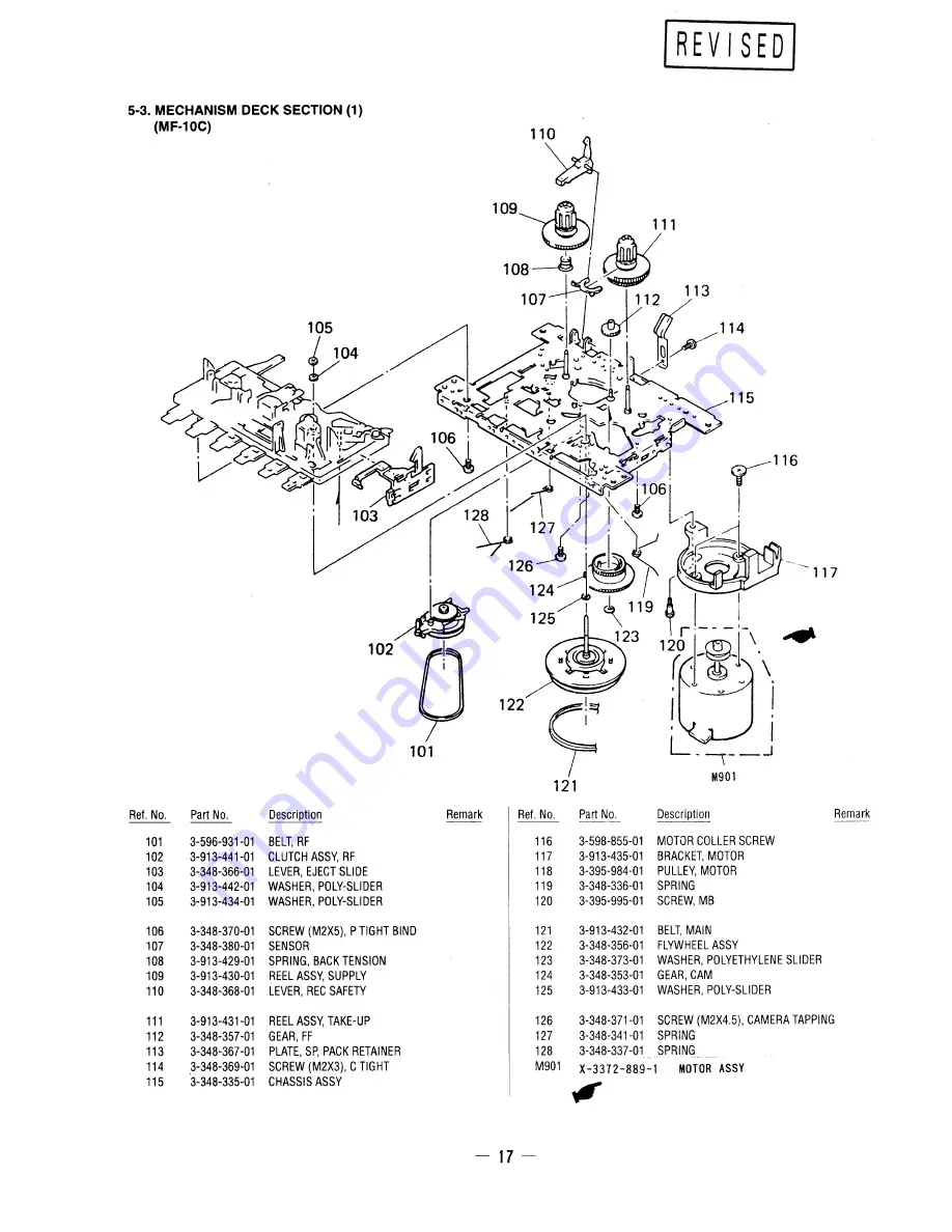 Sony CFM-10 Operating Instructions  (primary manual) Service Manual Download Page 9