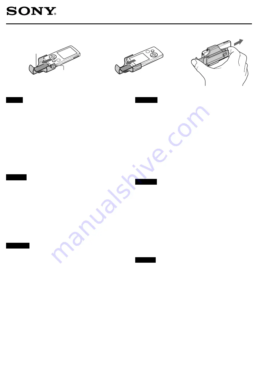 Sony CLP-NWA800 Operating Instructions Download Page 1