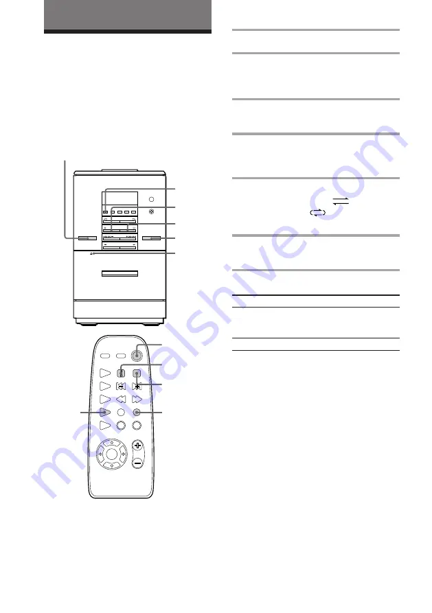 Sony CMT-ED1 - Micro Hi Fi Component System Operating Instructions Manual Download Page 22