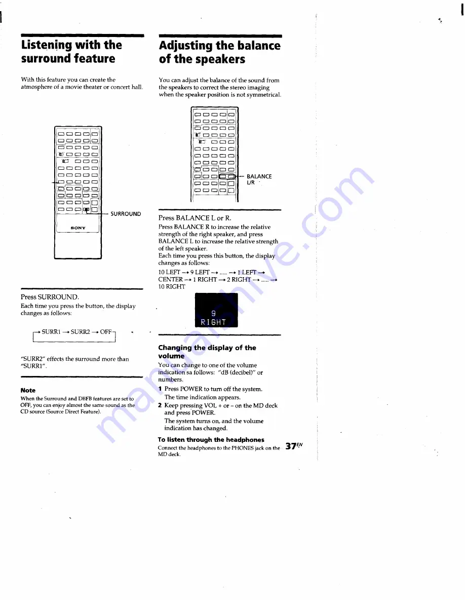 Sony CMT-M11C - Compact Component System Operating Instructions Manual Download Page 36