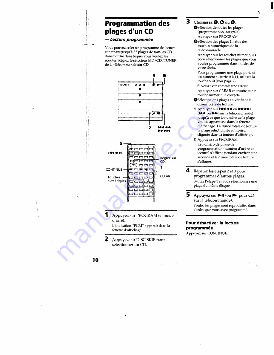 Sony CMT-M11C - Compact Component System Operating Instructions Manual Download Page 62