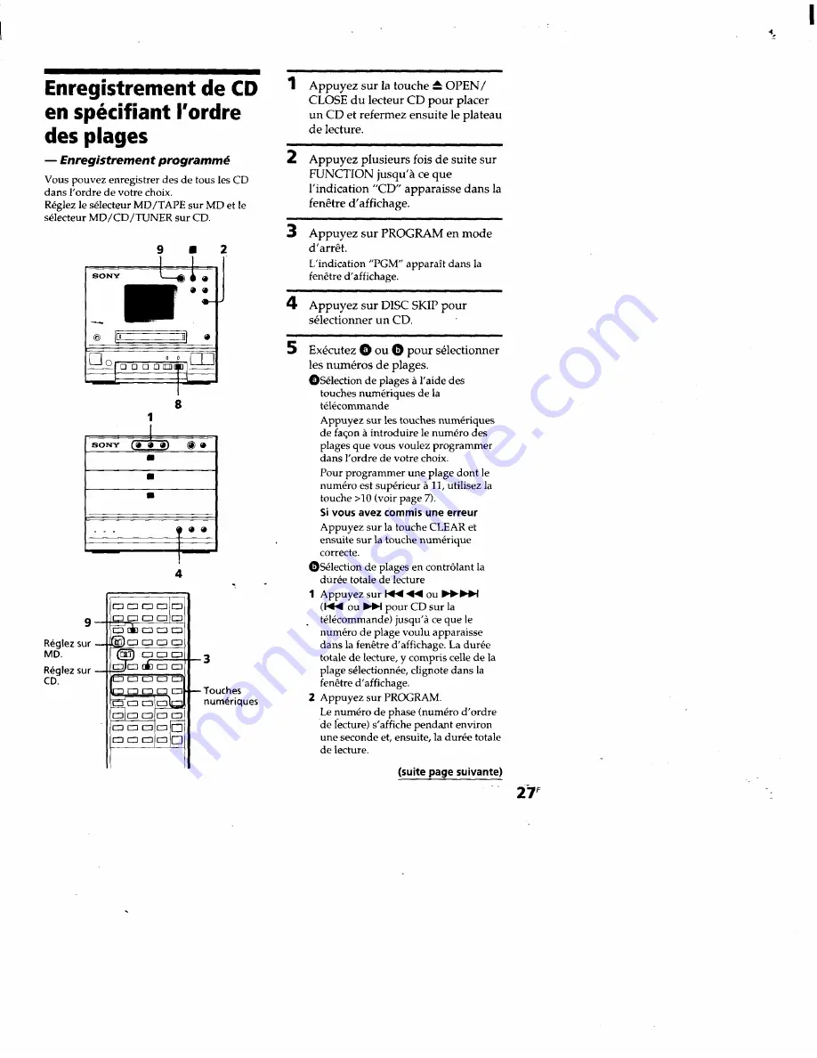 Sony CMT-M11C - Compact Component System Operating Instructions Manual Download Page 73