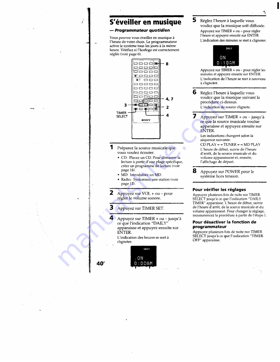 Sony CMT-M11C - Compact Component System Operating Instructions Manual Download Page 86