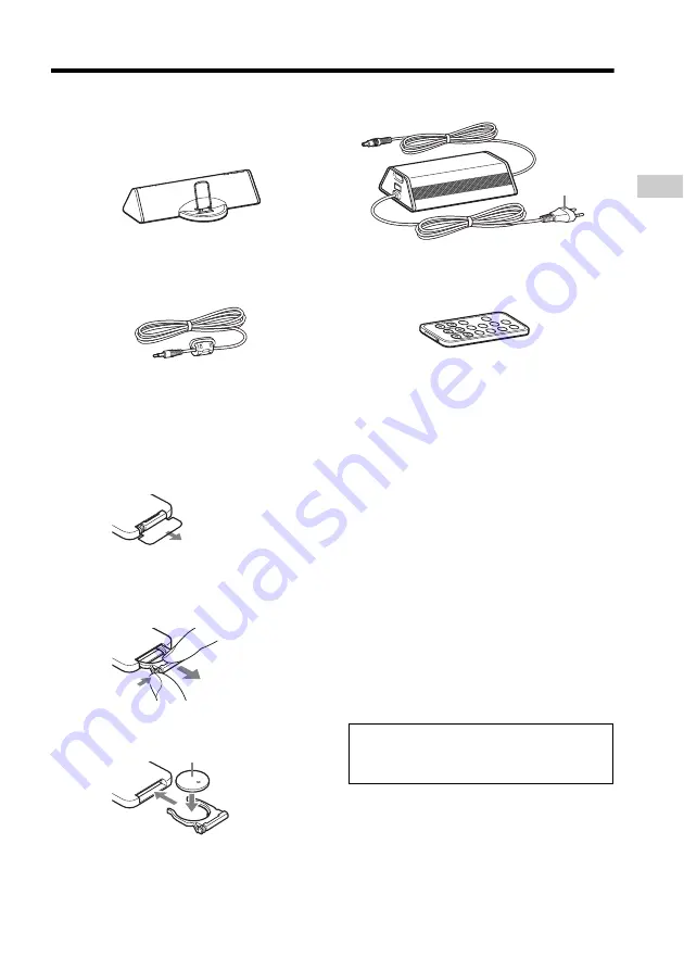 Sony CPF-iP001 - Cradle Audio System Operating Instructions Manual Download Page 3