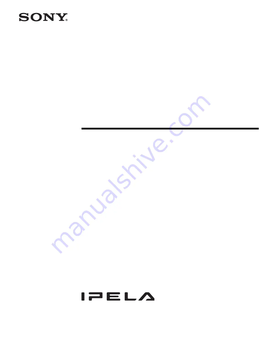 Sony CS10 - ECM - Microphone User Manual Download Page 1