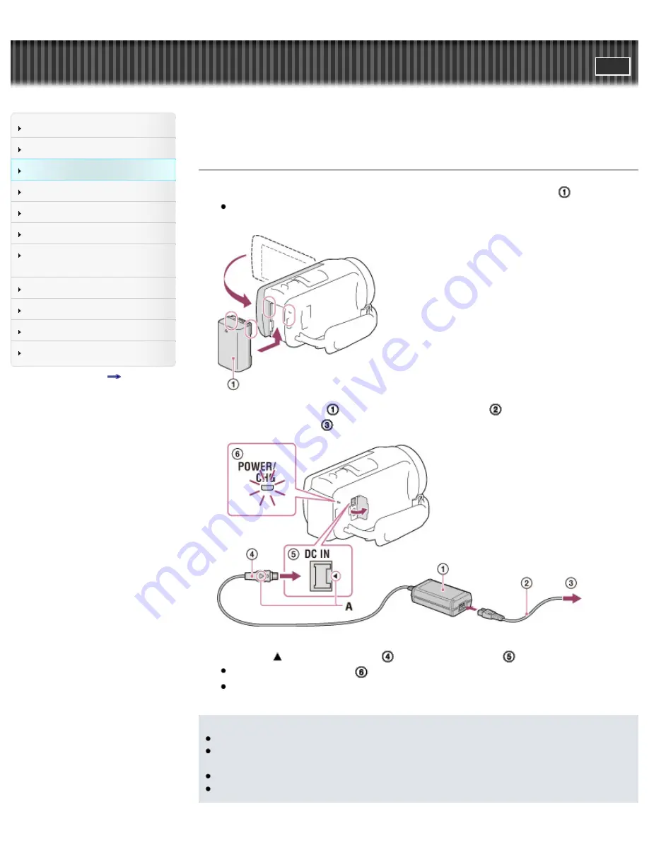 Sony CX400E User Manual Download Page 39