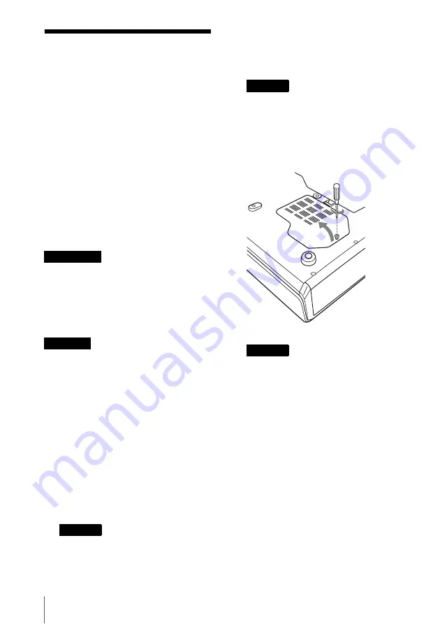 Sony CX80 - VPL XGA LCD Projector Quick Reference Manual Download Page 32