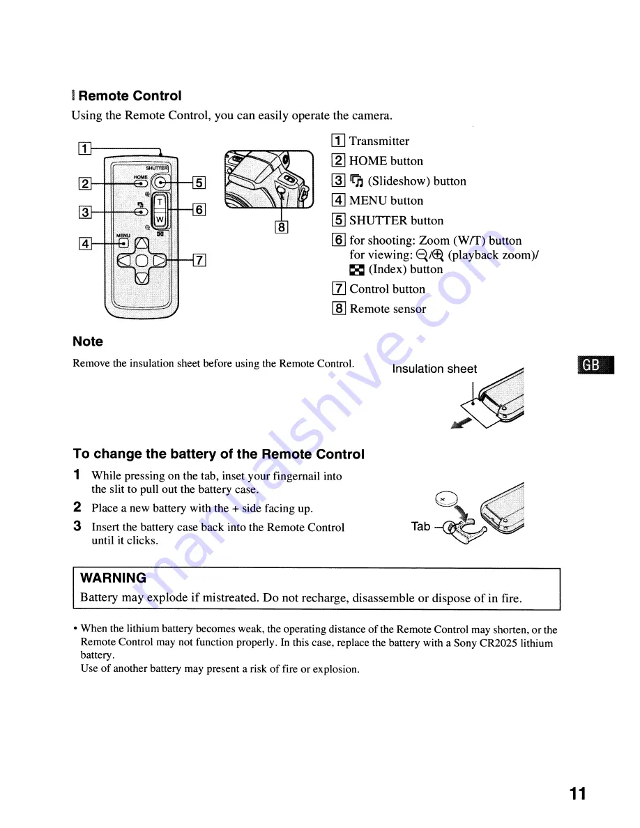 Sony Cyber-shot DSC-H50 Скачать руководство пользователя страница 11