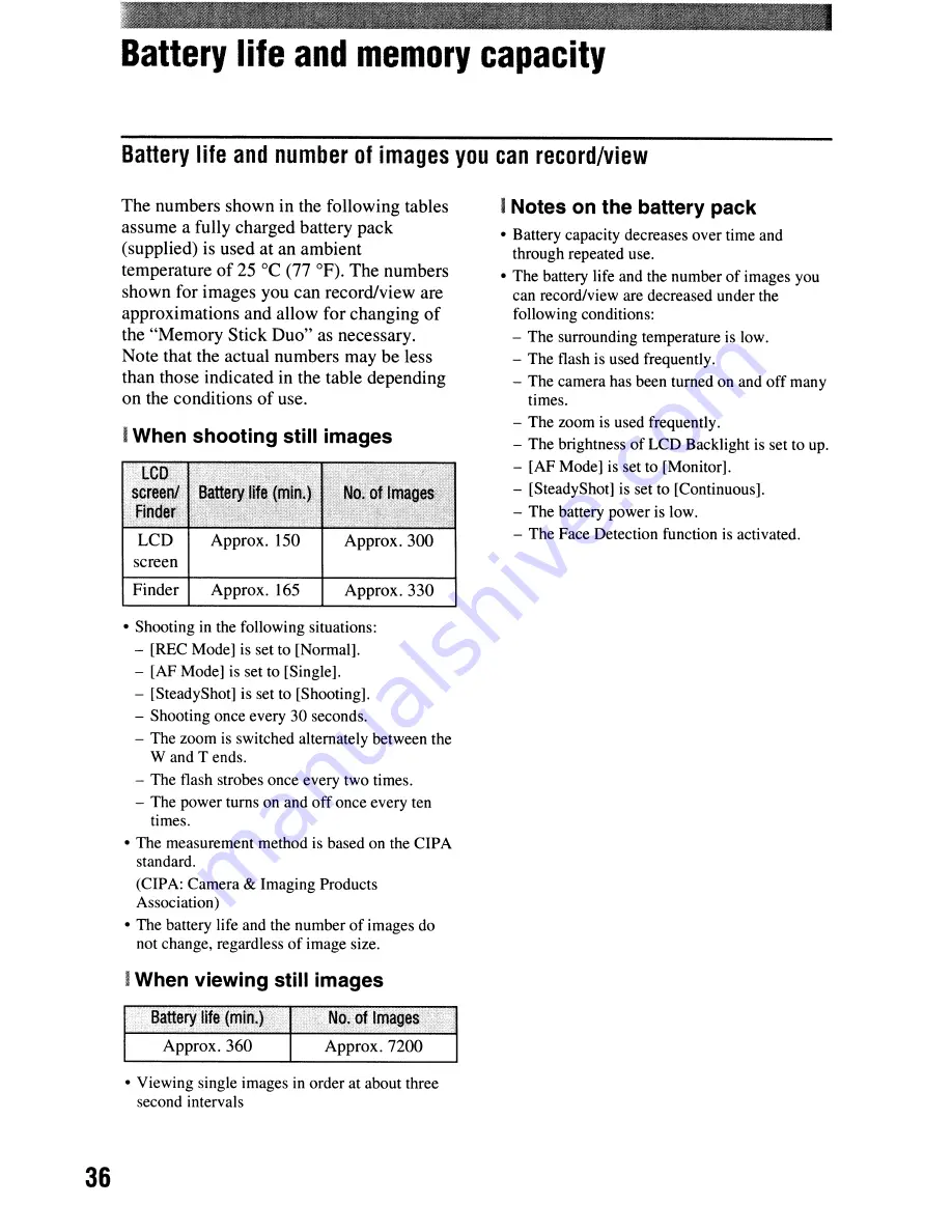 Sony Cyber-shot DSC-H50 Instruction Manual Download Page 36