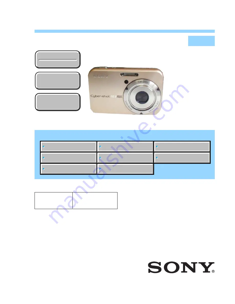 Sony Cyber-shot DSC-N2 Service Manual Download Page 1