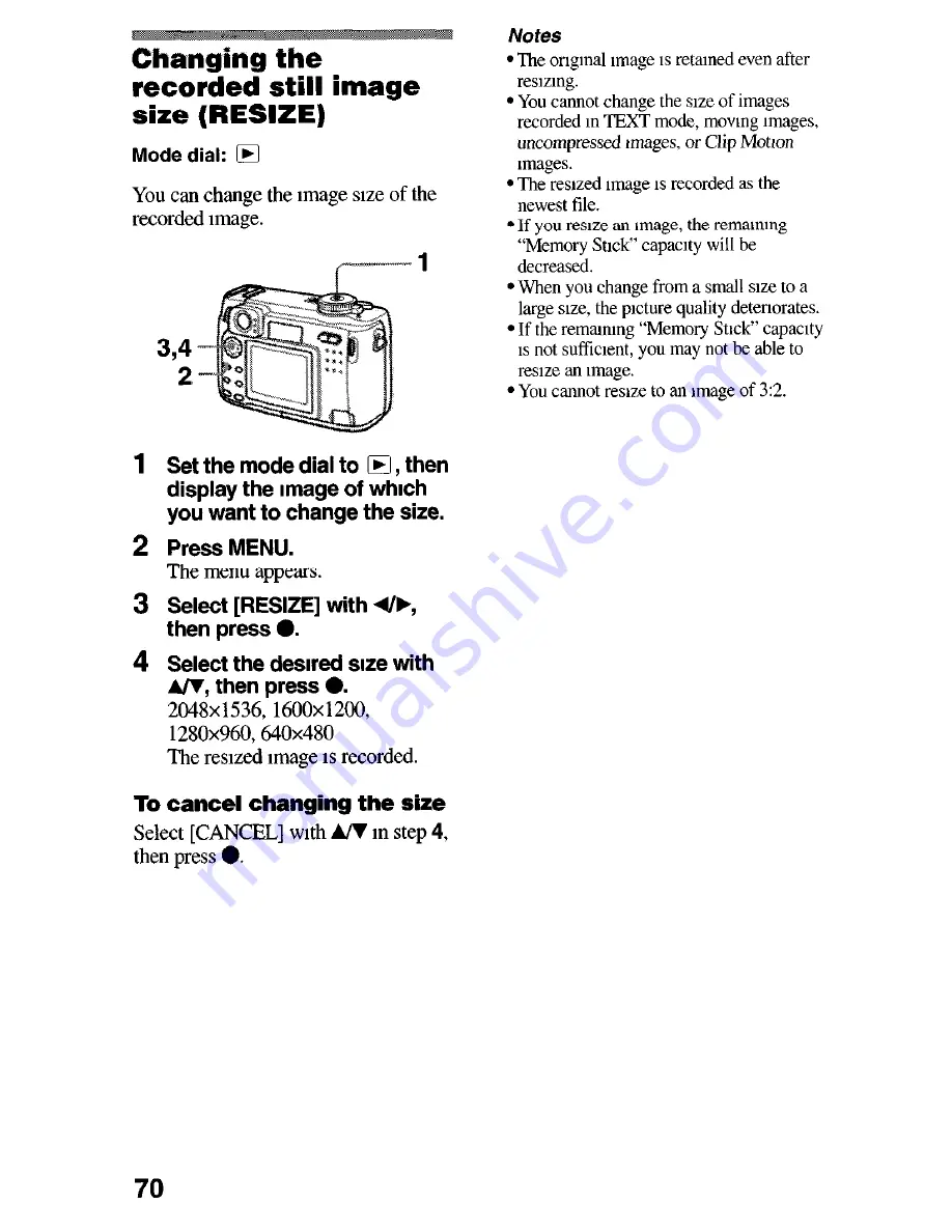 Sony Cyber-shot DSC-S75 Operating Instructions Manual Download Page 71